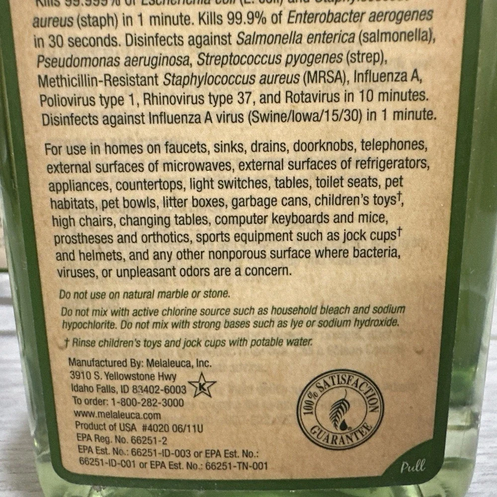 MELALEUCA Sol-U-Guard Botanical 2X Disinfectant 16oz‎ Concentrate 16oz Sprayer